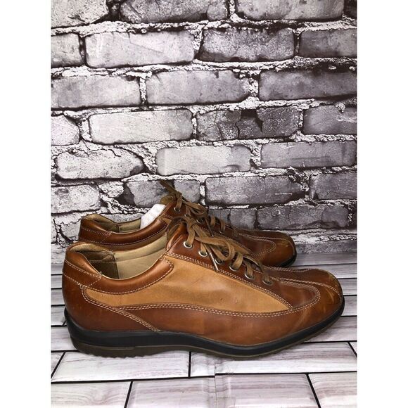 Rockport Powered by DMX Brown Leather Bicycle Toe Shoes Men’s Sz 11.5M US/45EU - Picture 6 of 16